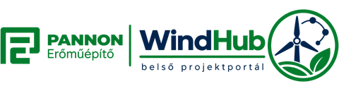Pannon Erőműépítő · WindHub – belső projektportál